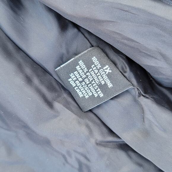 Vtg PB Basics Quilted Leather Jacket - Picture 6 of 7